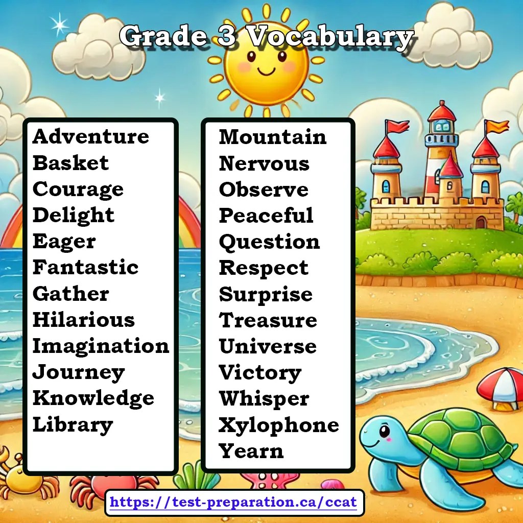 CCAT Grades 2 and 3 Vocabulary Practice | Complete Test Preparation Inc.