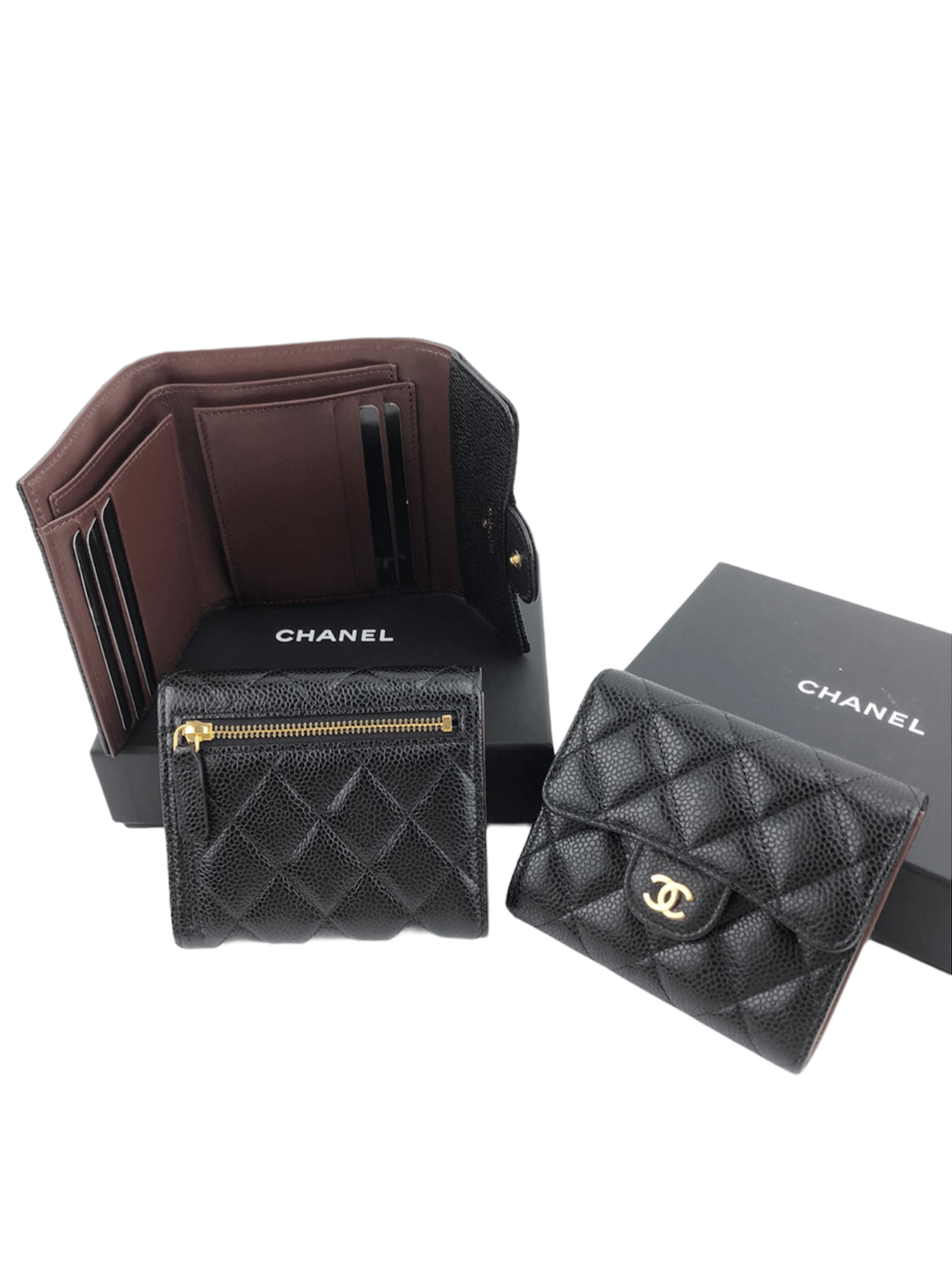 chanel classic trifold wallet