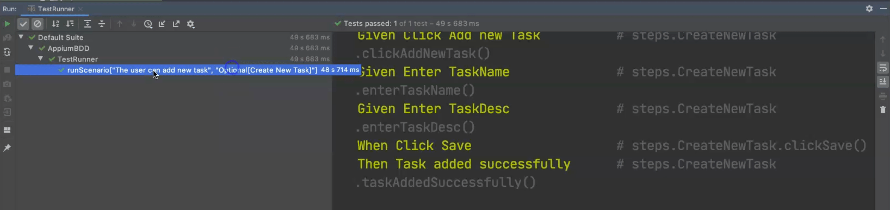 Chapter 9.2 Cucumber Step Definitions