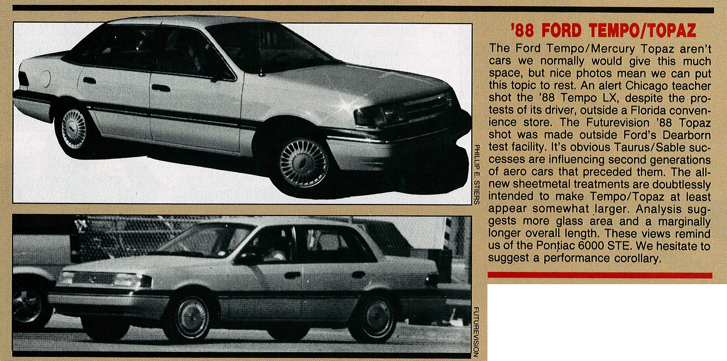 » 1988 Ford Tempo & Mercury Topaz Test Drive