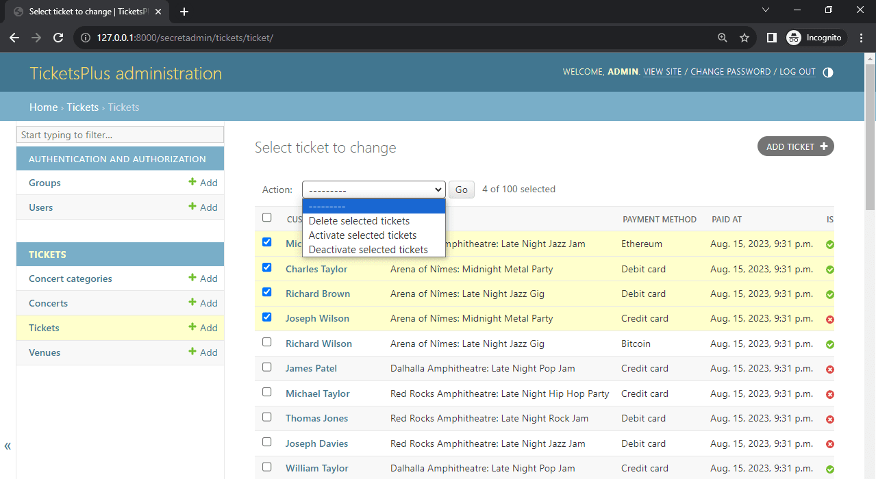 Customizing the Django Admin TestDriven.io