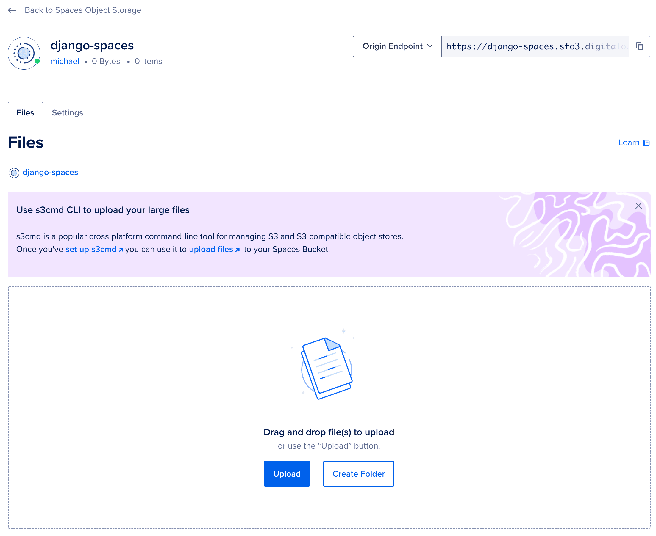 Storing Django Static and Media Files on DigitalOcean Spaces