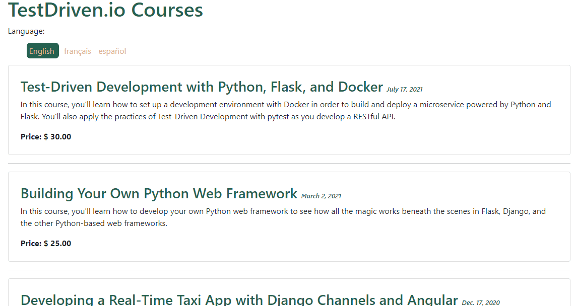 Supporting Multiple Languages in Django TestDriven.io