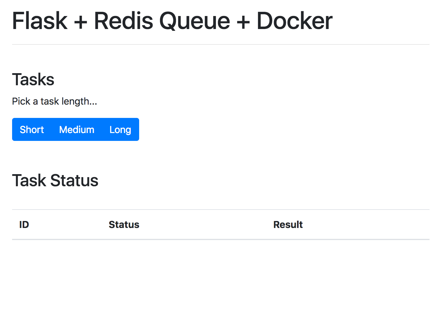 Asynchronous Tasks with Flask and Redis Queue TestDriven.io