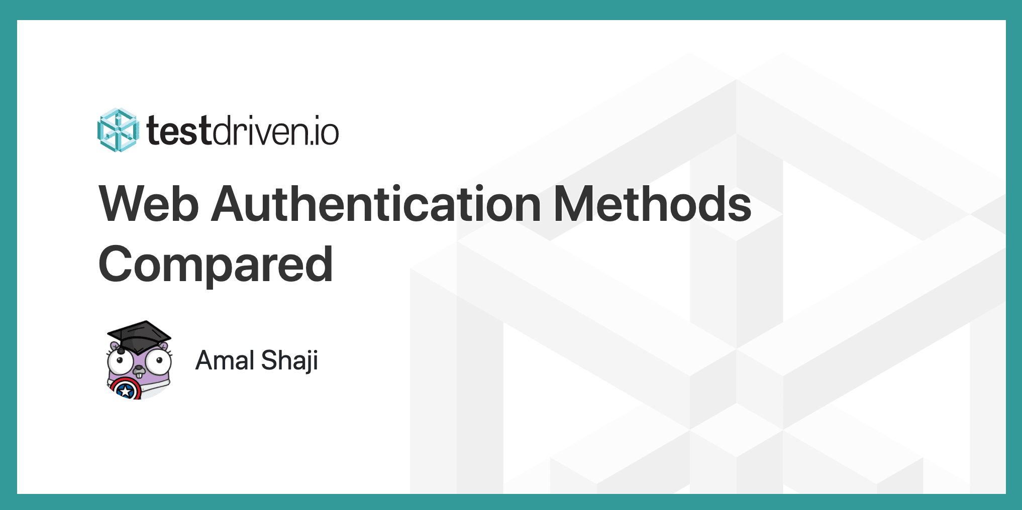 Web Authentication Methods Compared TestDriven.io