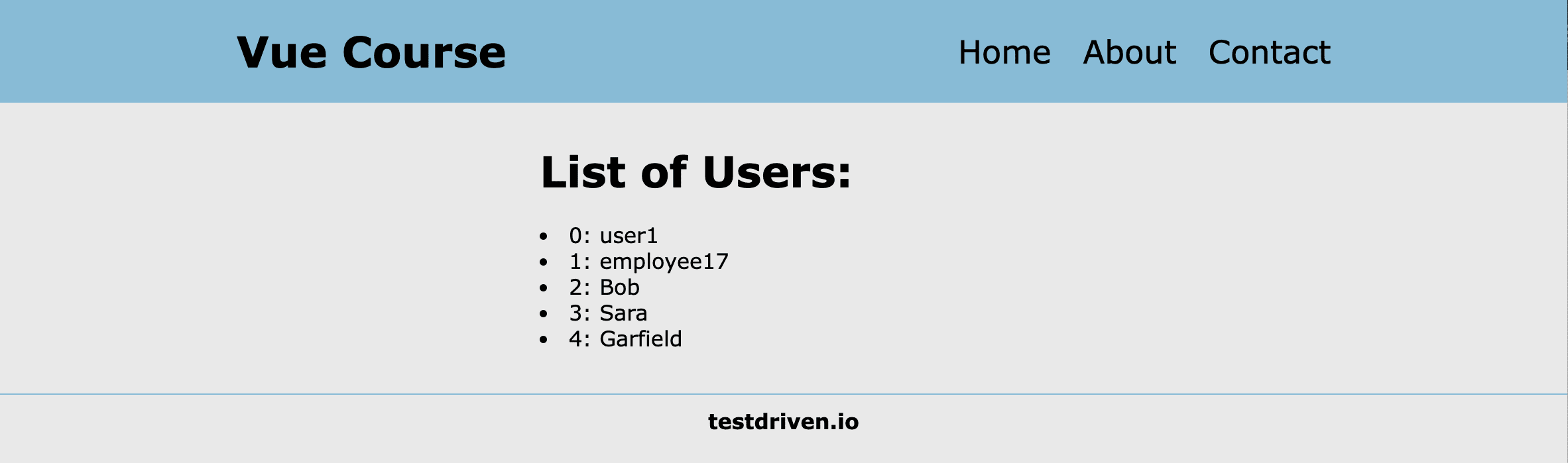 Learn Vue by Building and Deploying a CRUD App vfor Directive