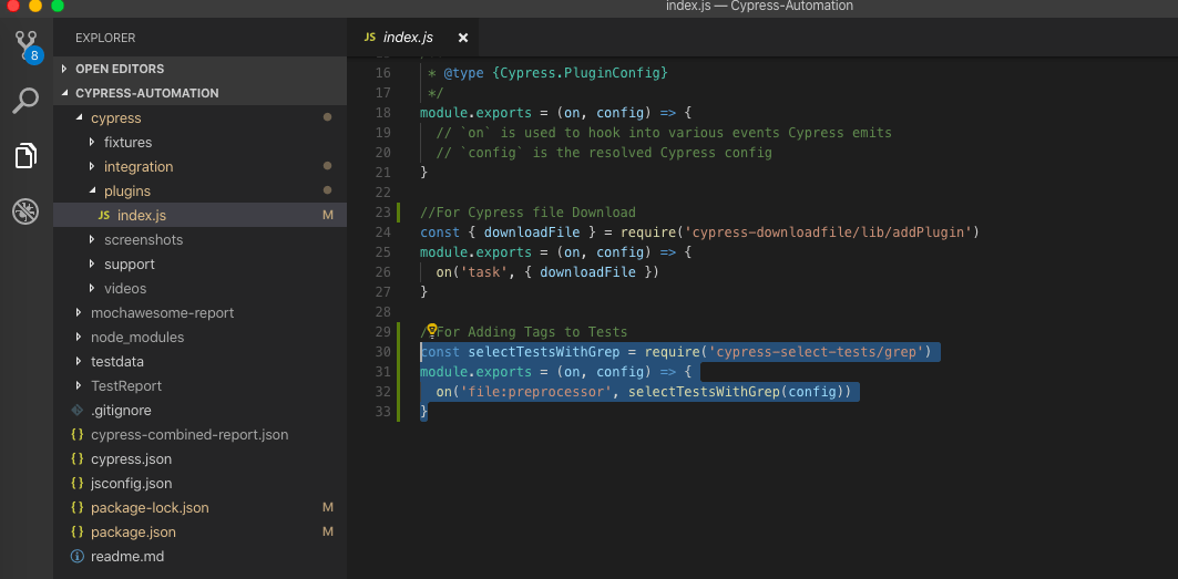 How to apply Tags to your Cypress Tests like Smoke, E2E TestersDock