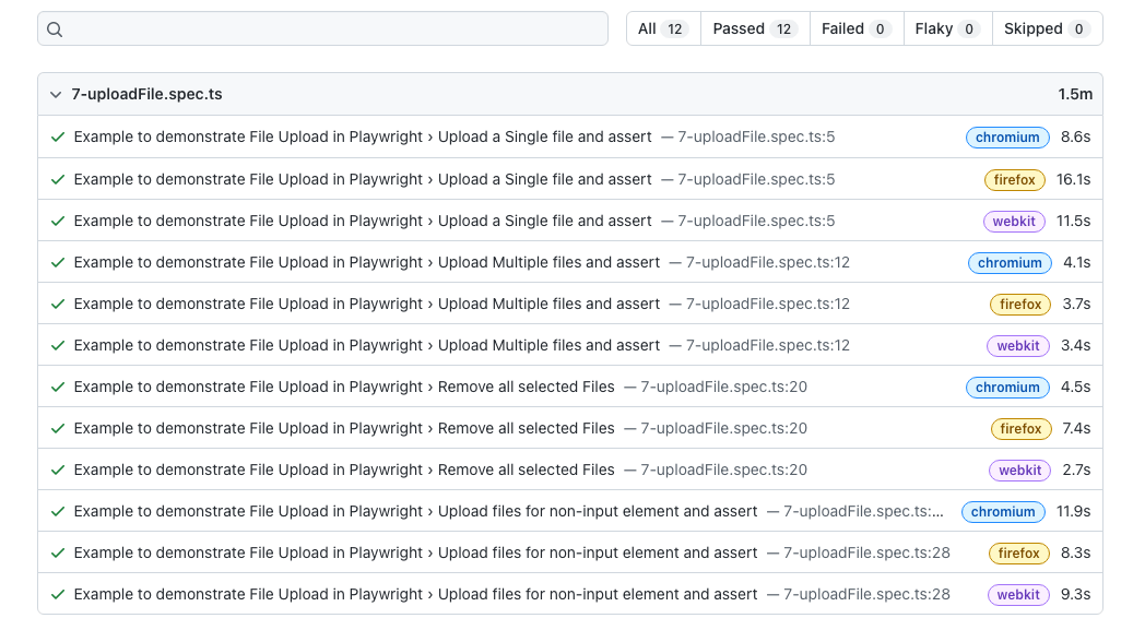 File Upload in Playwright TestersDock