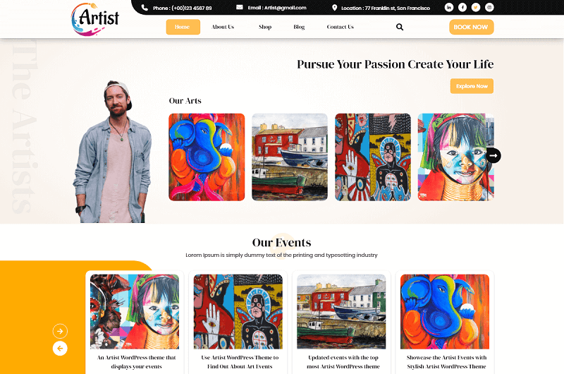 7 Best Free WordPress Themes for Graphic designers Testerwp