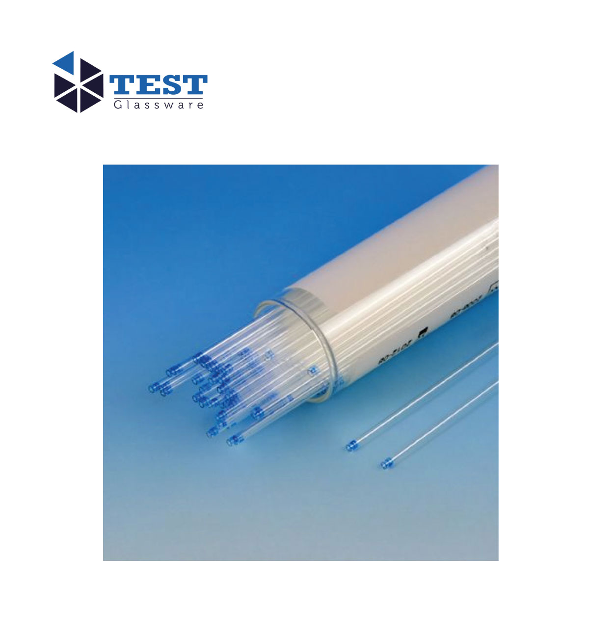 Borosilicate Glass MicroHematocrit Capillary Tubes Untreated, Blue Tip (Without Heparin) Test
