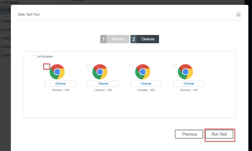  Test Execution on Different Browsers with TestGrid
