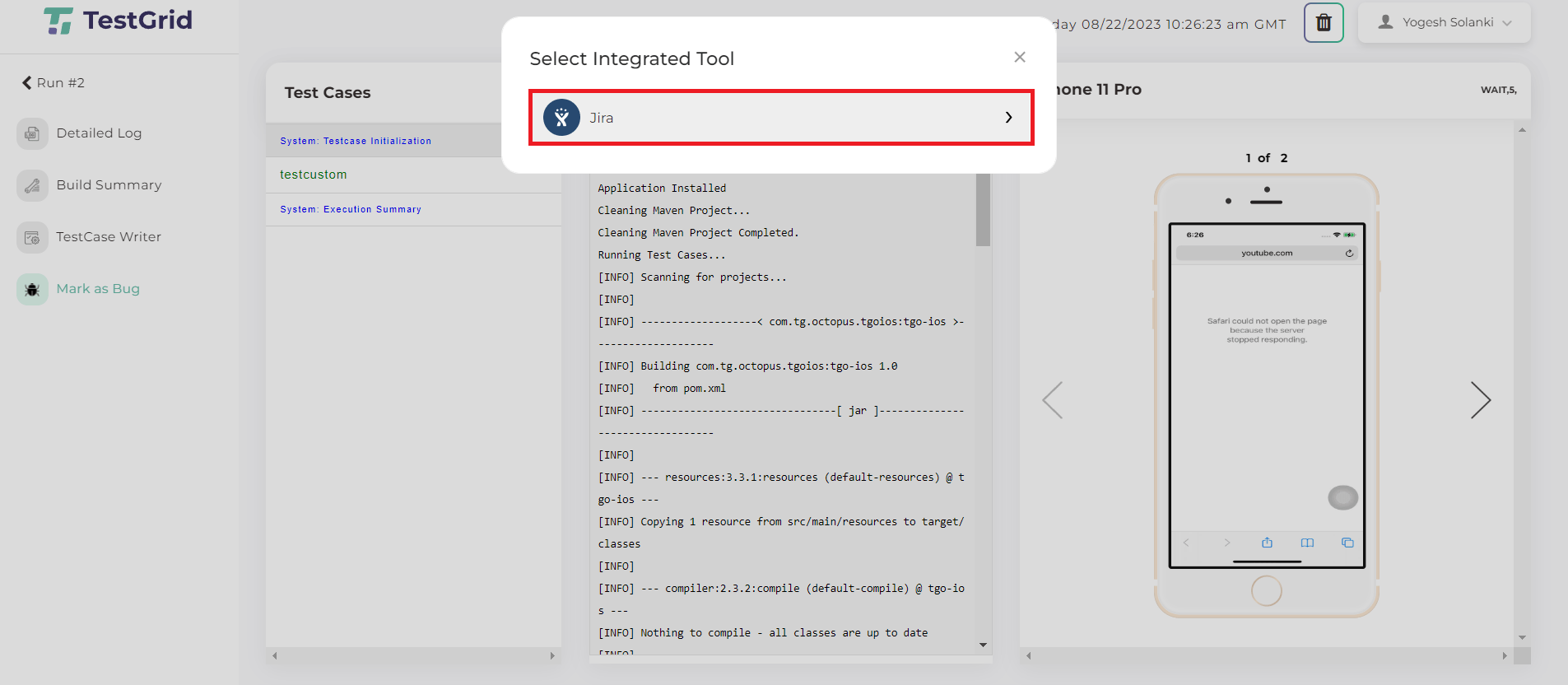 Jira Integration With TestGrid TestGrid