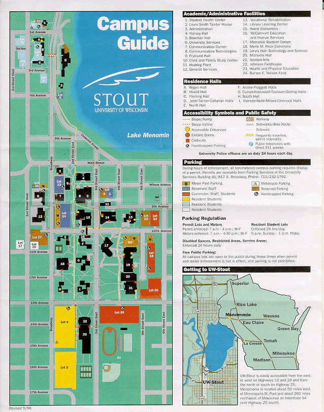 Uw Stout Campus Map Center for Placement Testing