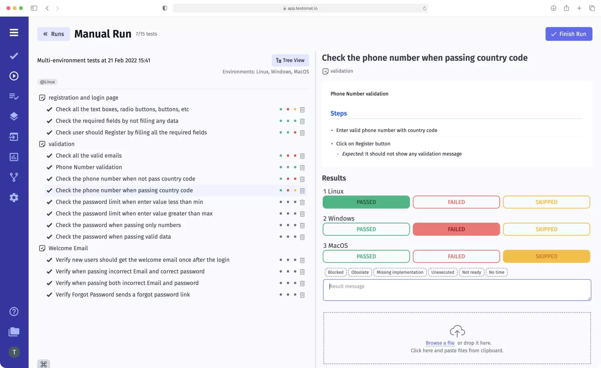 Comprehensive Test Execution & RealTime Reporting Testomat.io