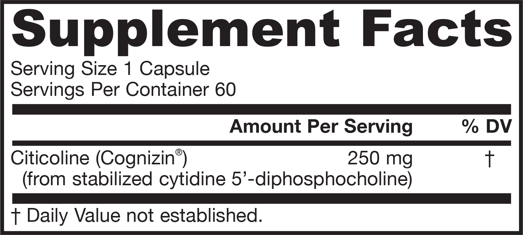 Jarrow citicoline Jarrow cdp choline Cholina cdp witaminy Sklep