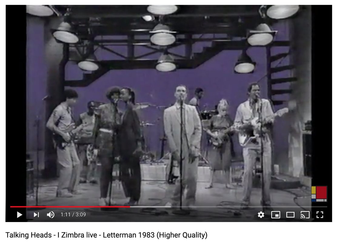 Talking Heads 'I Zimbra' From '83 — Test Pressing