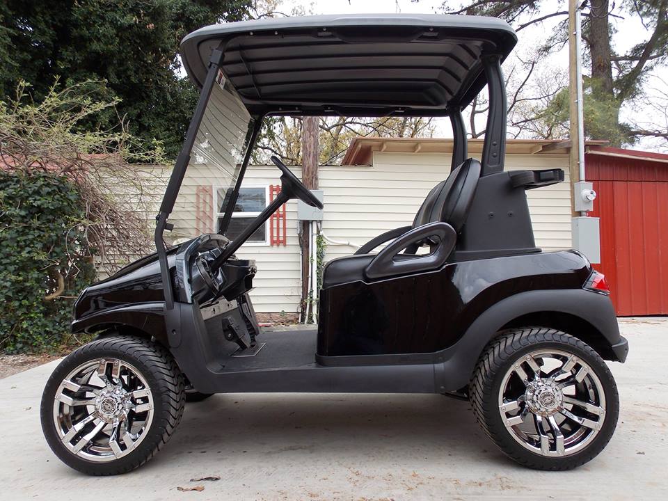 Black Chrome Rock N Club Car Phantom Elite Golf Cart