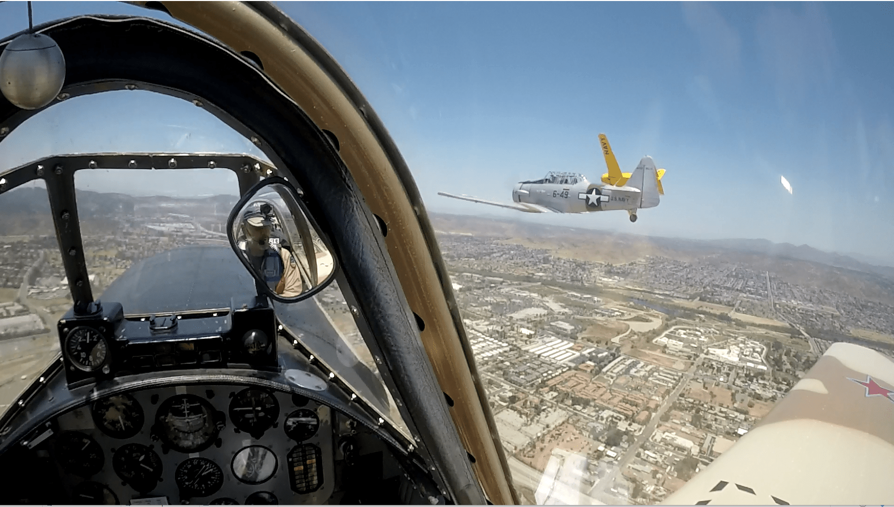 Aerial application of Freedom 4th of July Flyover, Julian CA TEST Squadron Premier Star