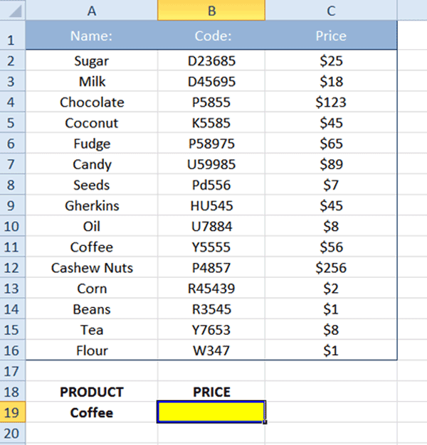 Question 9 Using VLOOKUP & INDEXMATCH Excel Test