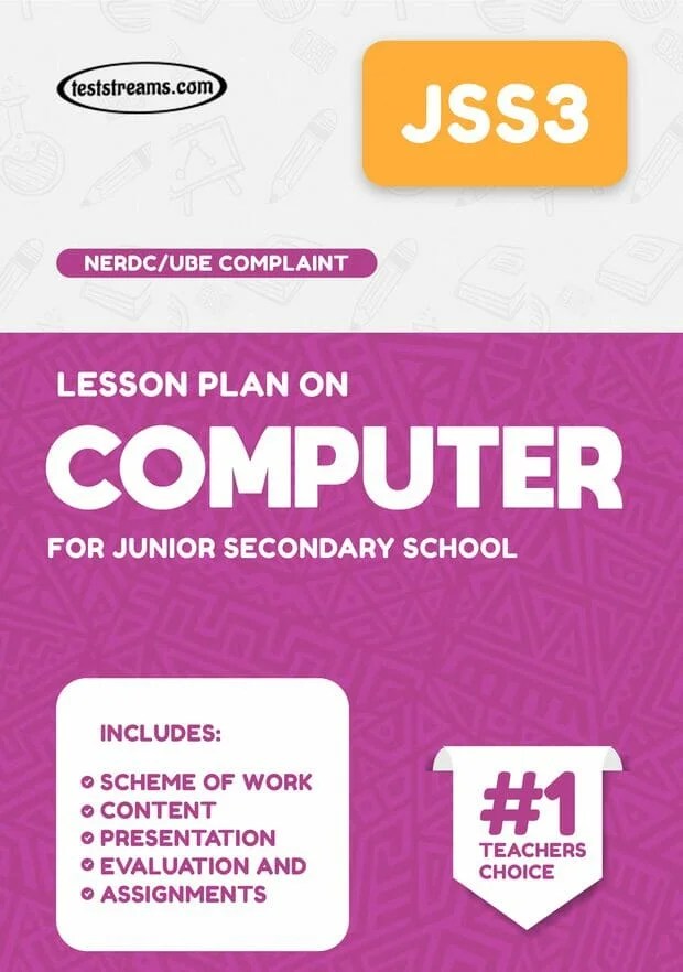 LESSON PLAN ON JSS3 COMPUTER STUDIES MSWORD PDF Download