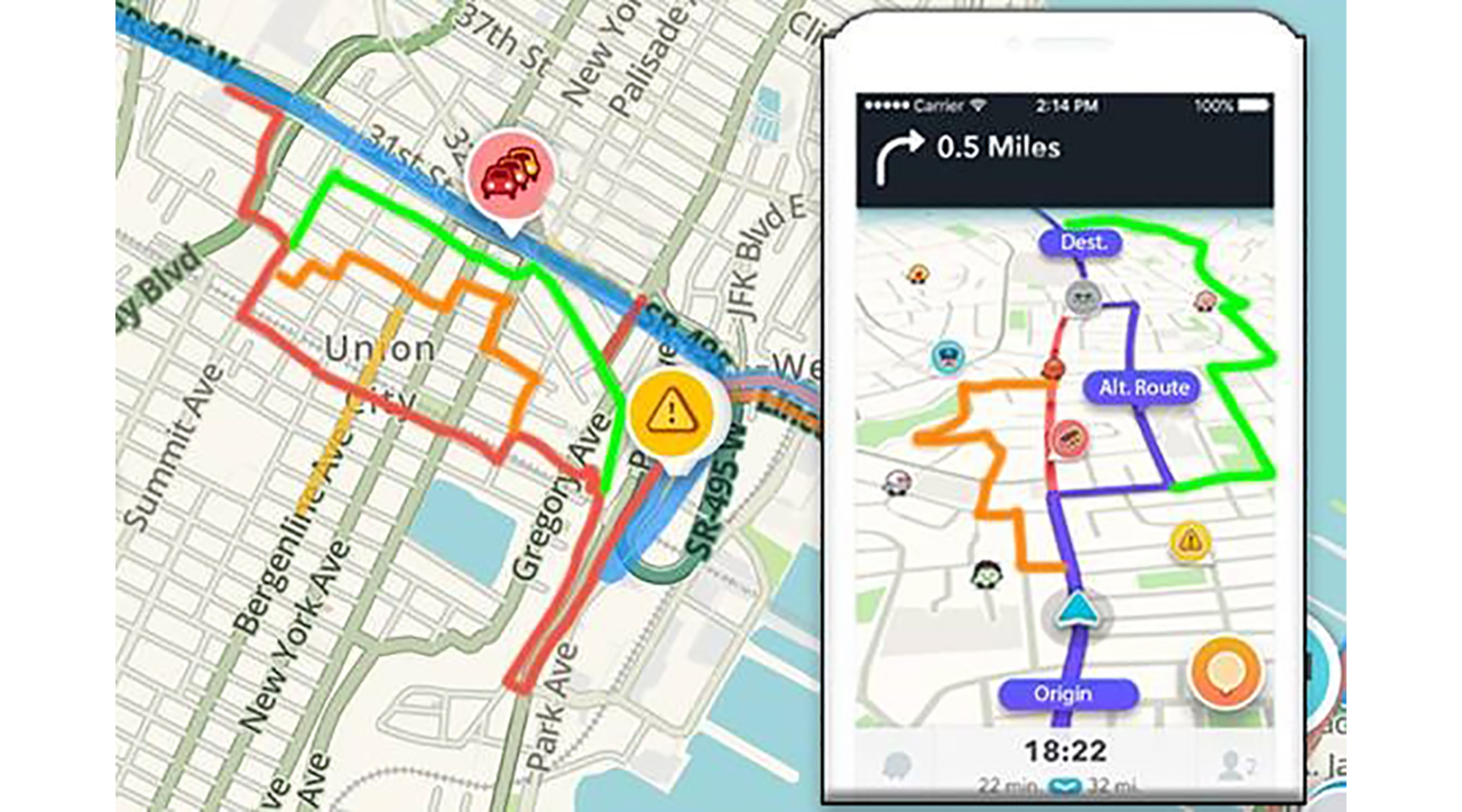 Alternate Routing in WAZE The Eastern Transportation Coalition
