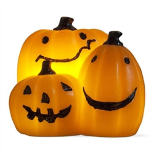 Flameless LED Pumpkins Candle Teton Timberline Trading