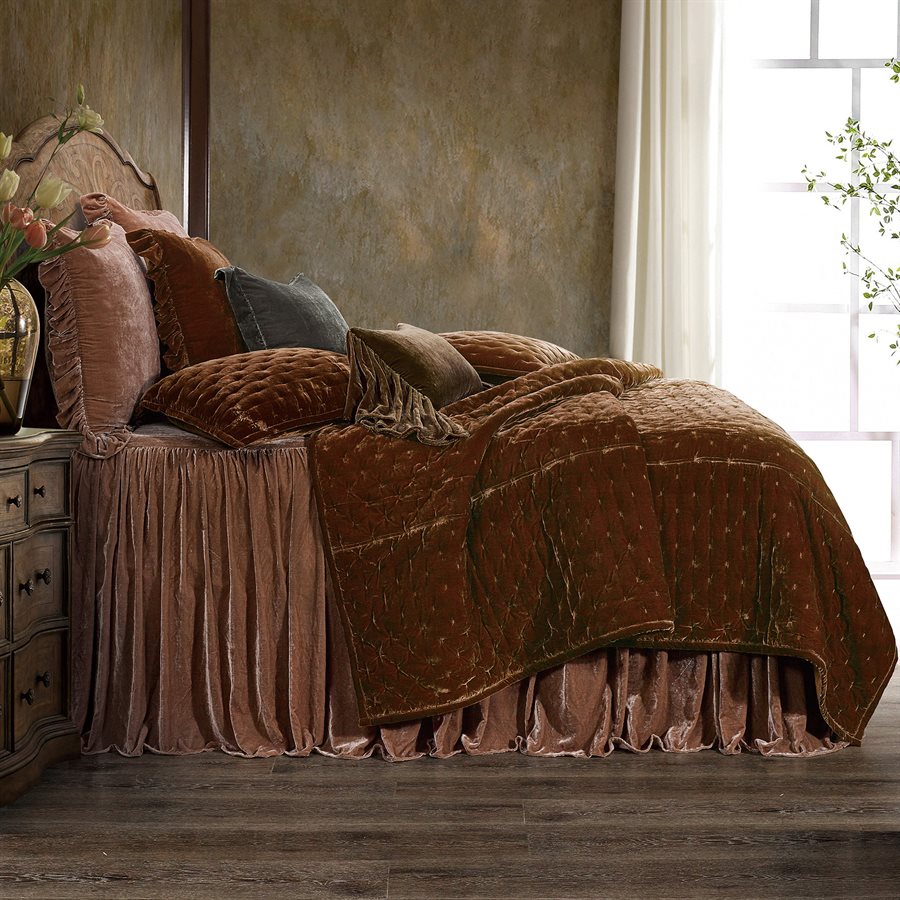 Stella Silk Velvet Quilt Set Luxury Bedding