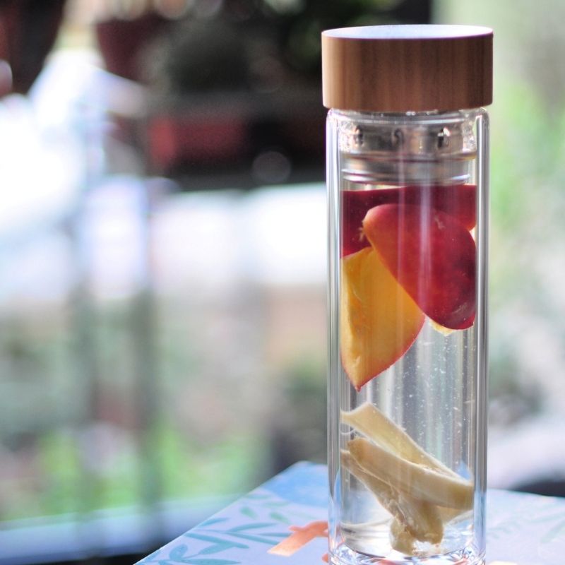 Double Walled Glass Flask with Infuser Tettiera