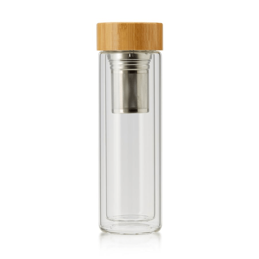 Double Walled Glass Flask with Infuser Tettiera