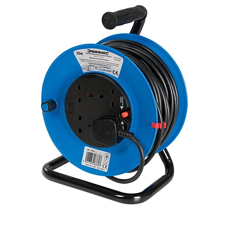 Powermaster 4 Gang 25m Cable Reel 230V Freestanding 465510 at TEW