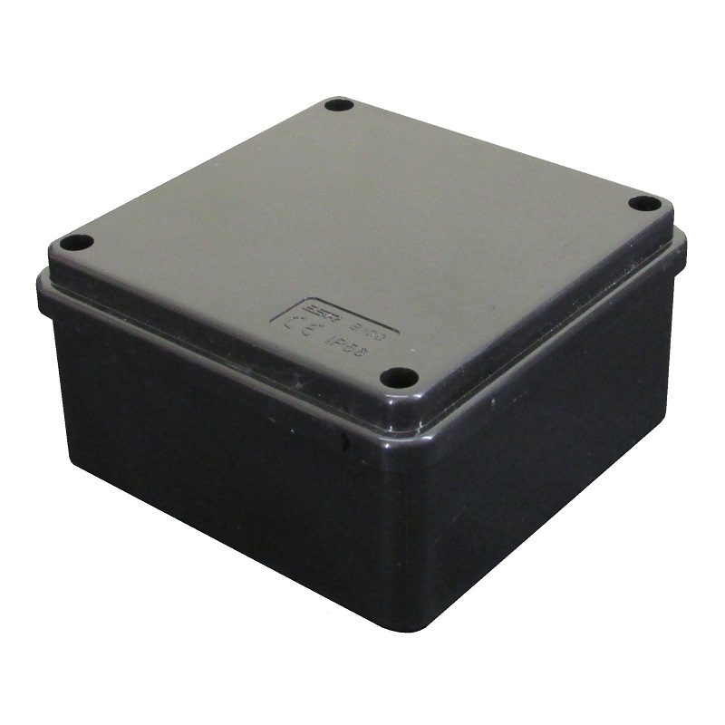 ESR 100mm x 100mm x 50mm Black PVC Adaptable Box IP56 B100B at TEW