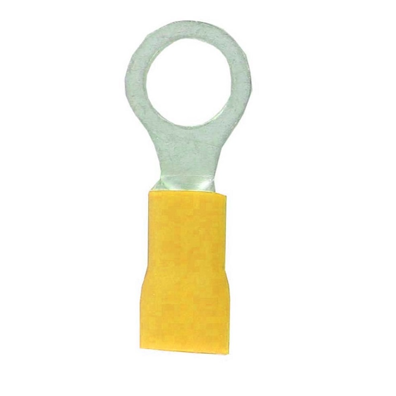 Deligo Yellow PreInsulated Ring Crimp Terminal at TEW Electrical