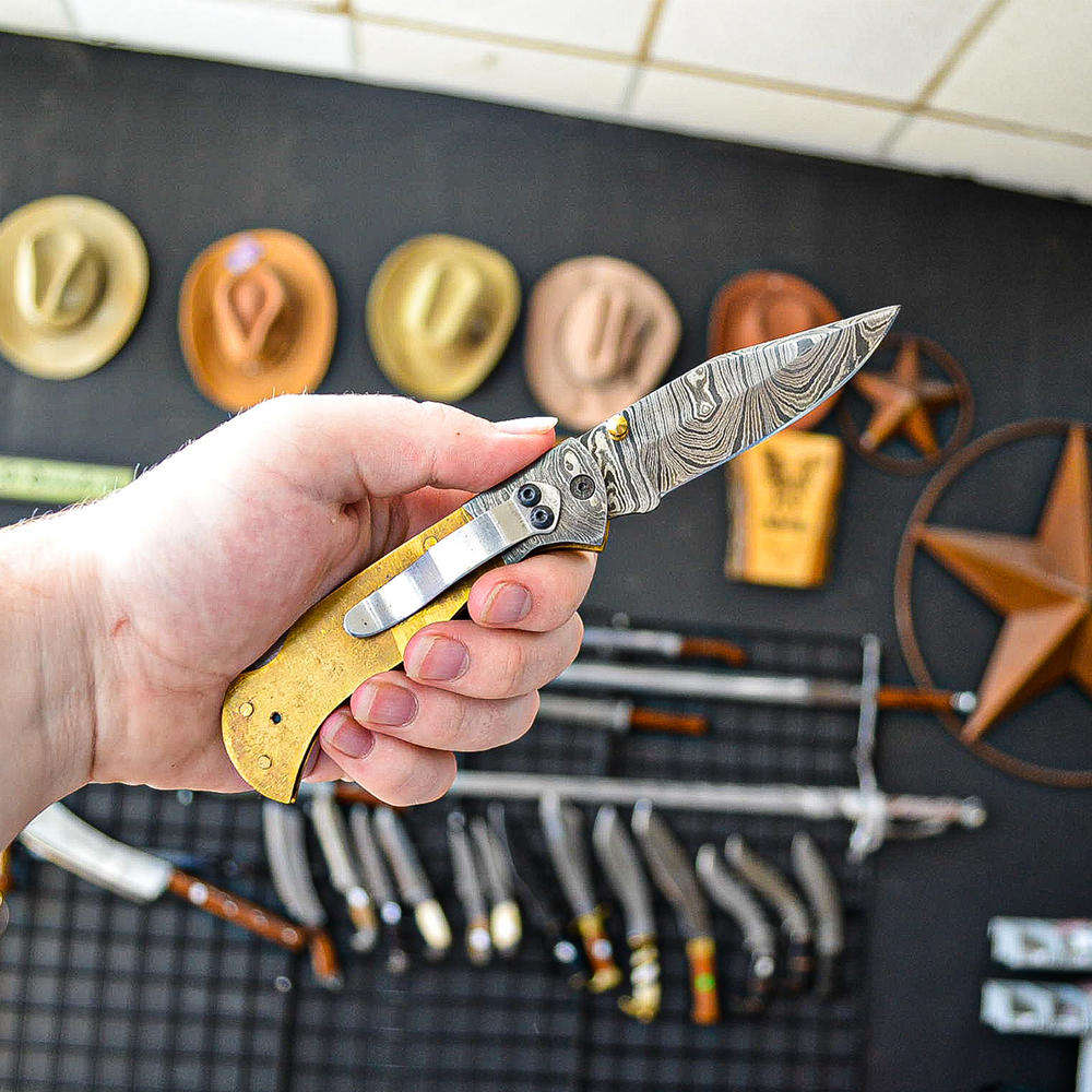 Folding Knife kit Set 4 Texan Knives