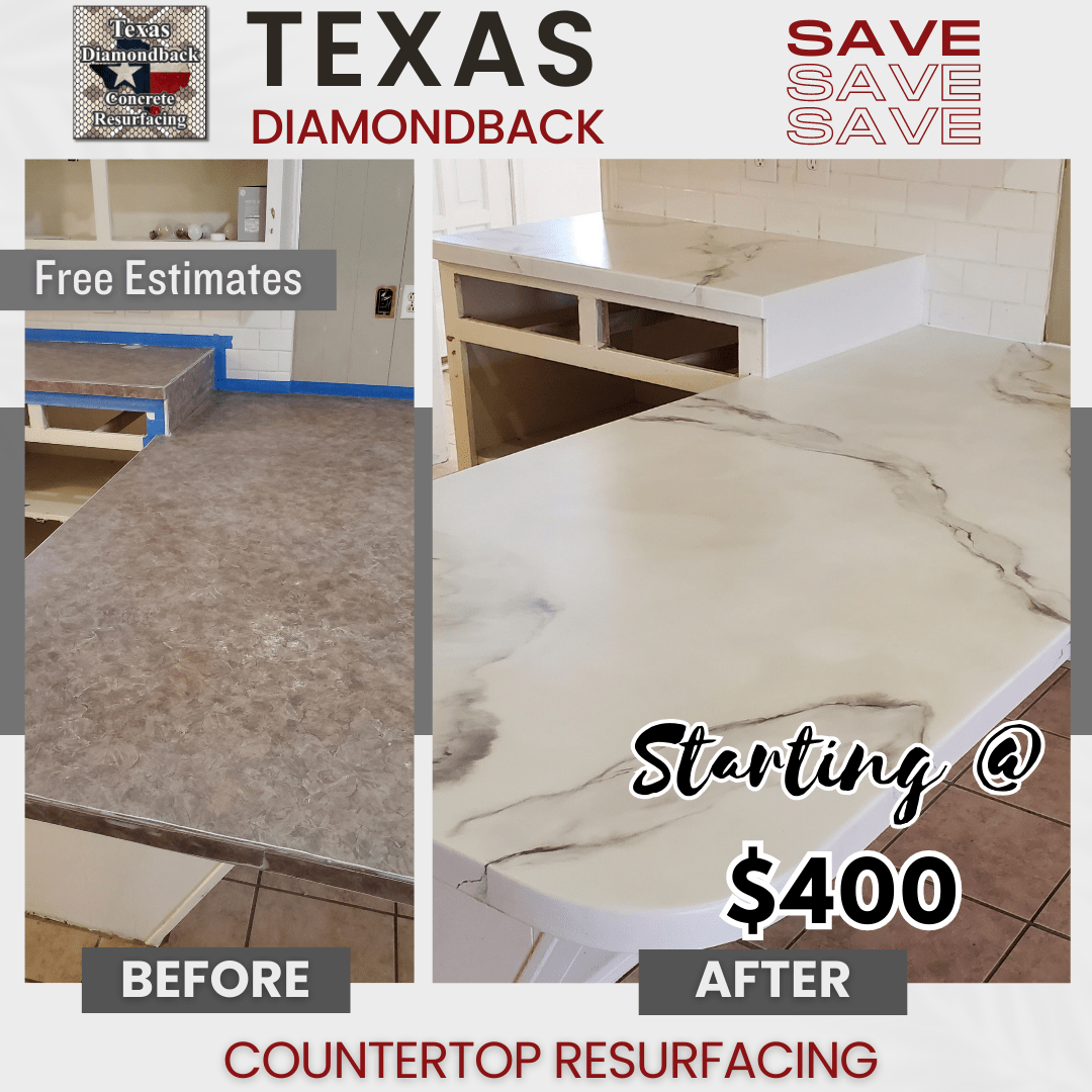 Kitchen Countertops Texas Diamondback Concrete Resurfacing