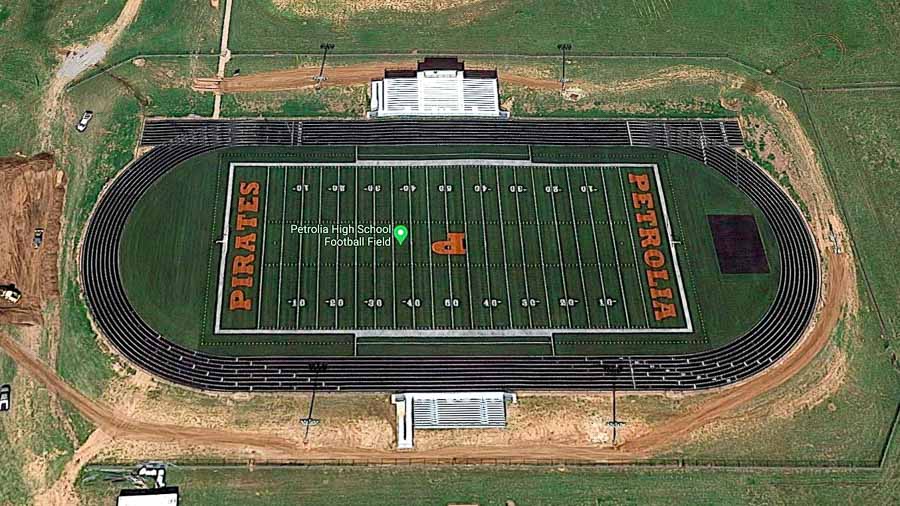 Pirate Stadium ; Petrolia;, Texas;