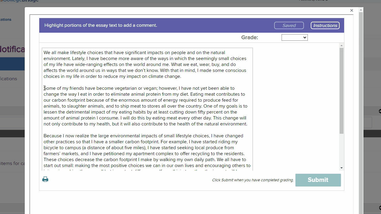 Grading the EdReady Essay – Texas College Bridge