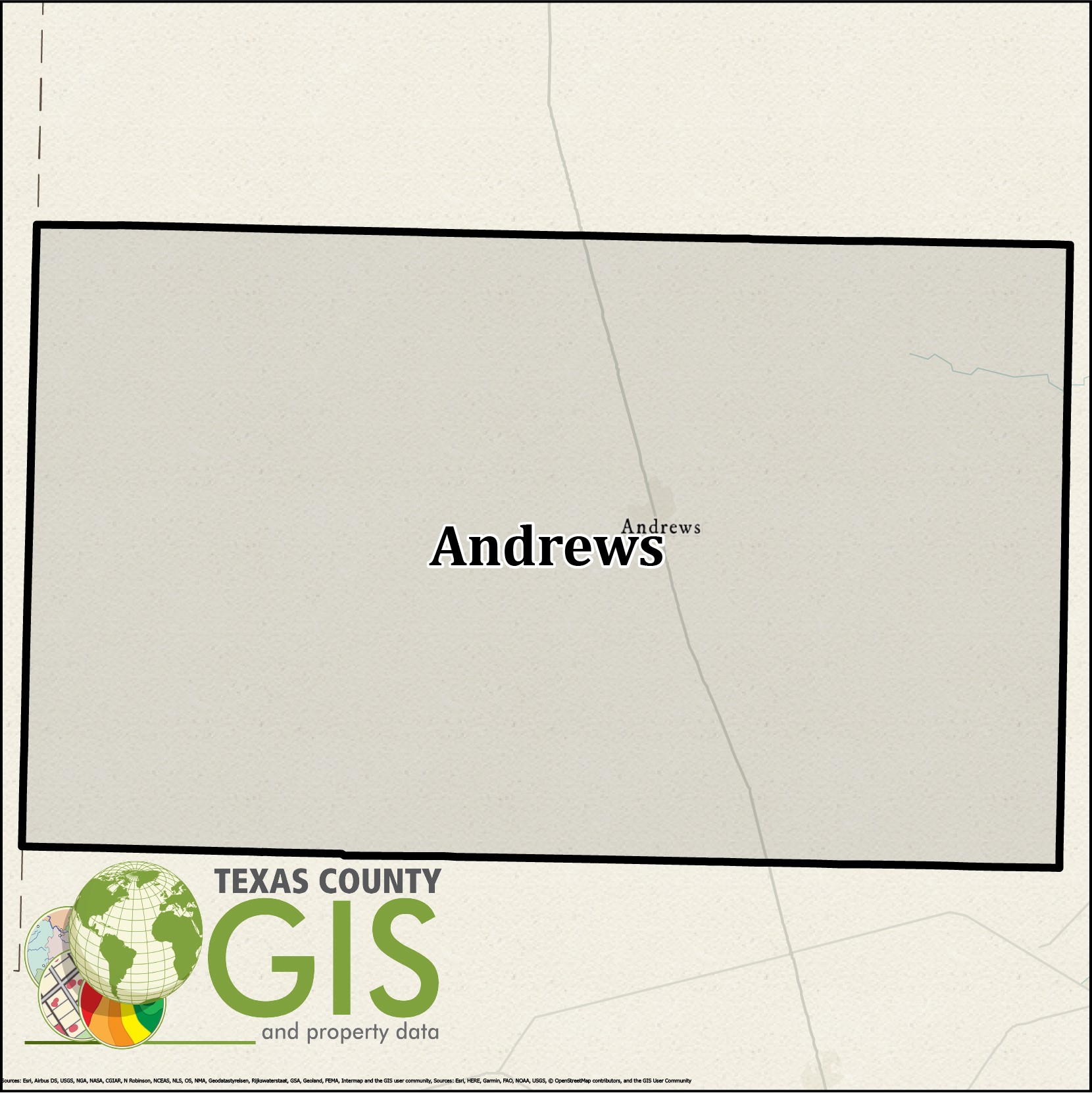 Andrews County GIS Shapefile and Property Data Texas County GIS Data