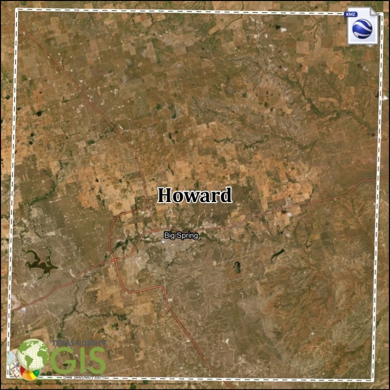 Howard County KMZ and Property Data Texas County GIS Data