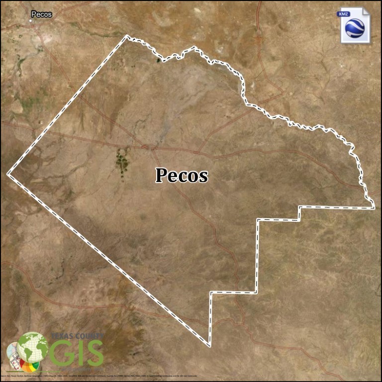 Pecos County KMZ and Property Data Texas County GIS Data