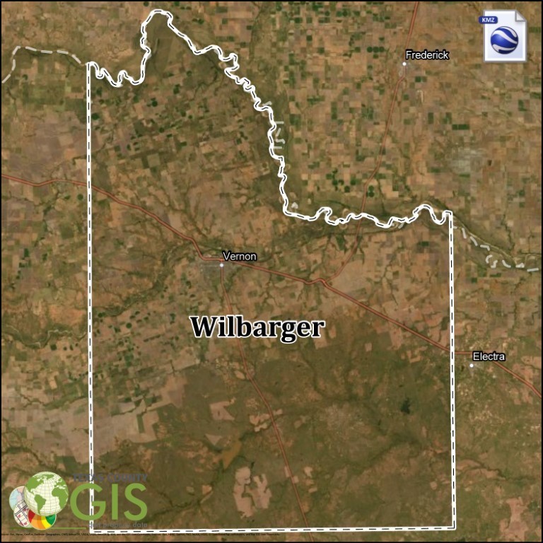 Wilbarger County KMZ and Property Data Texas County GIS Data