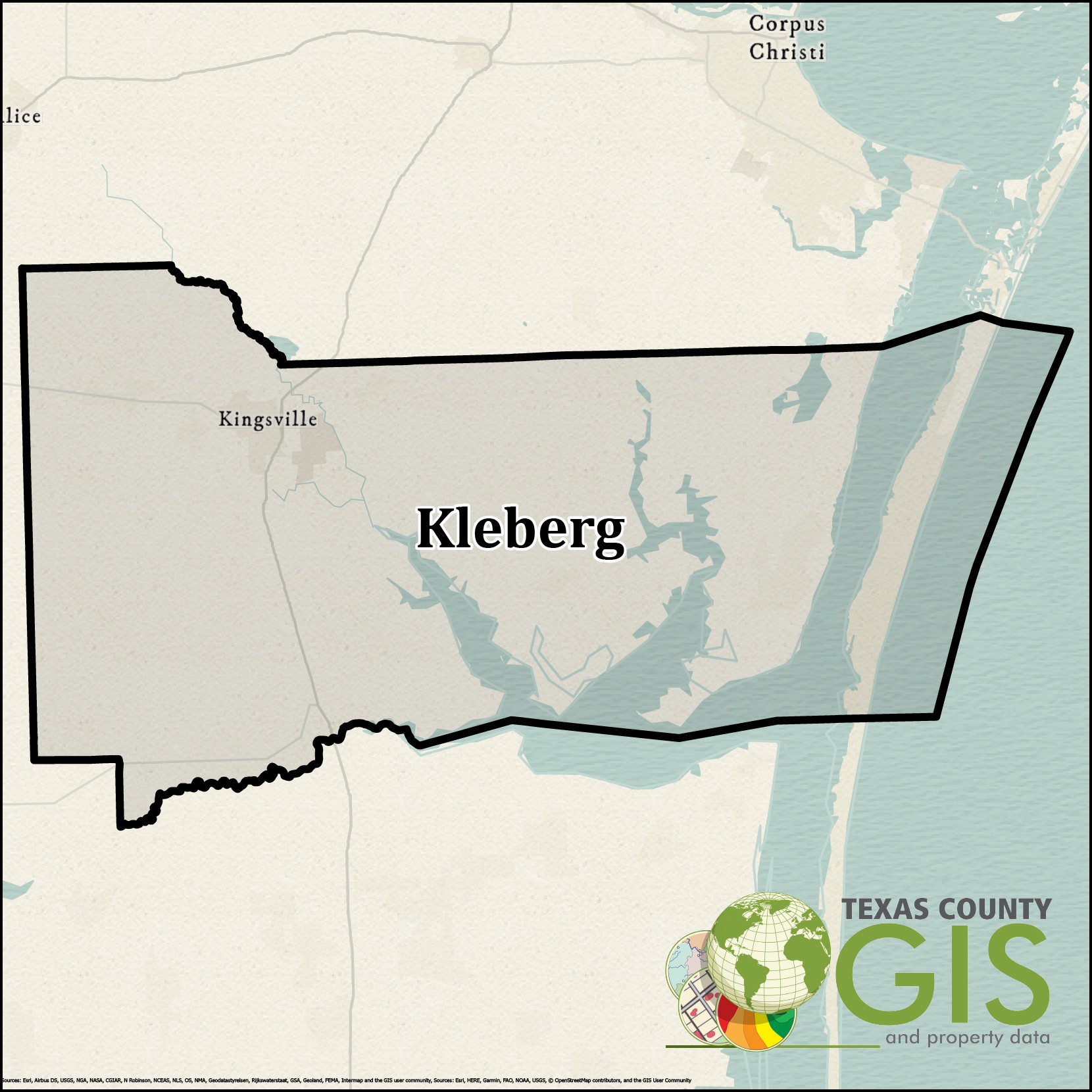 Kleberg County GIS Shapefile and Property Data Texas County GIS Data