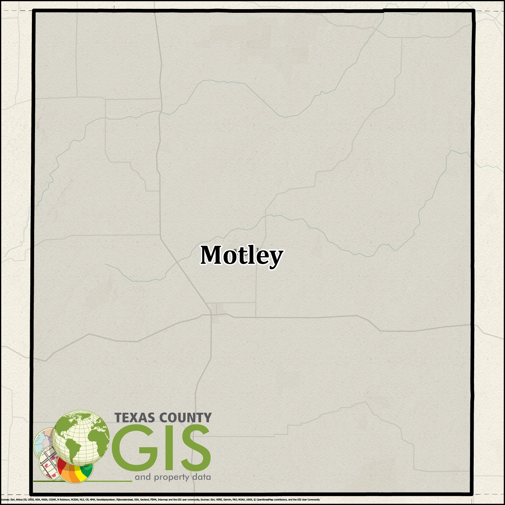 Motley County GIS Shapefile and Property Data Texas County GIS Data