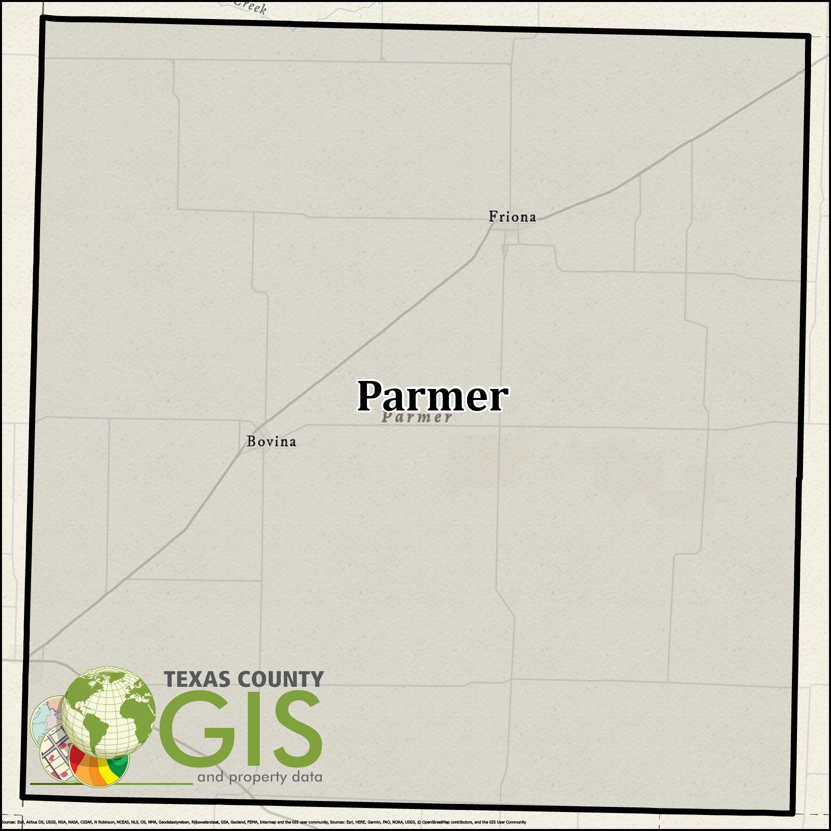 Parmer County Shapefile and Property Data Texas County GIS Data