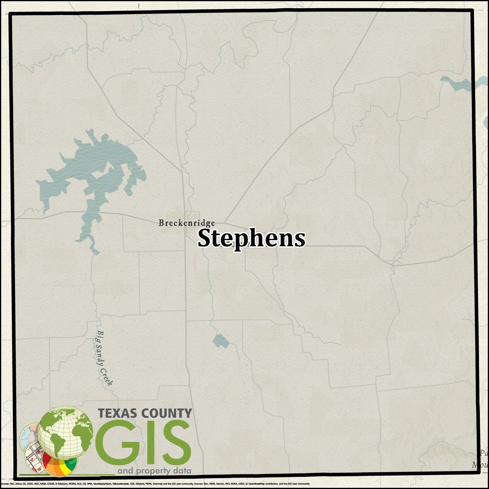 Stephens County GIS Shapefile and Property Data Texas County GIS Data