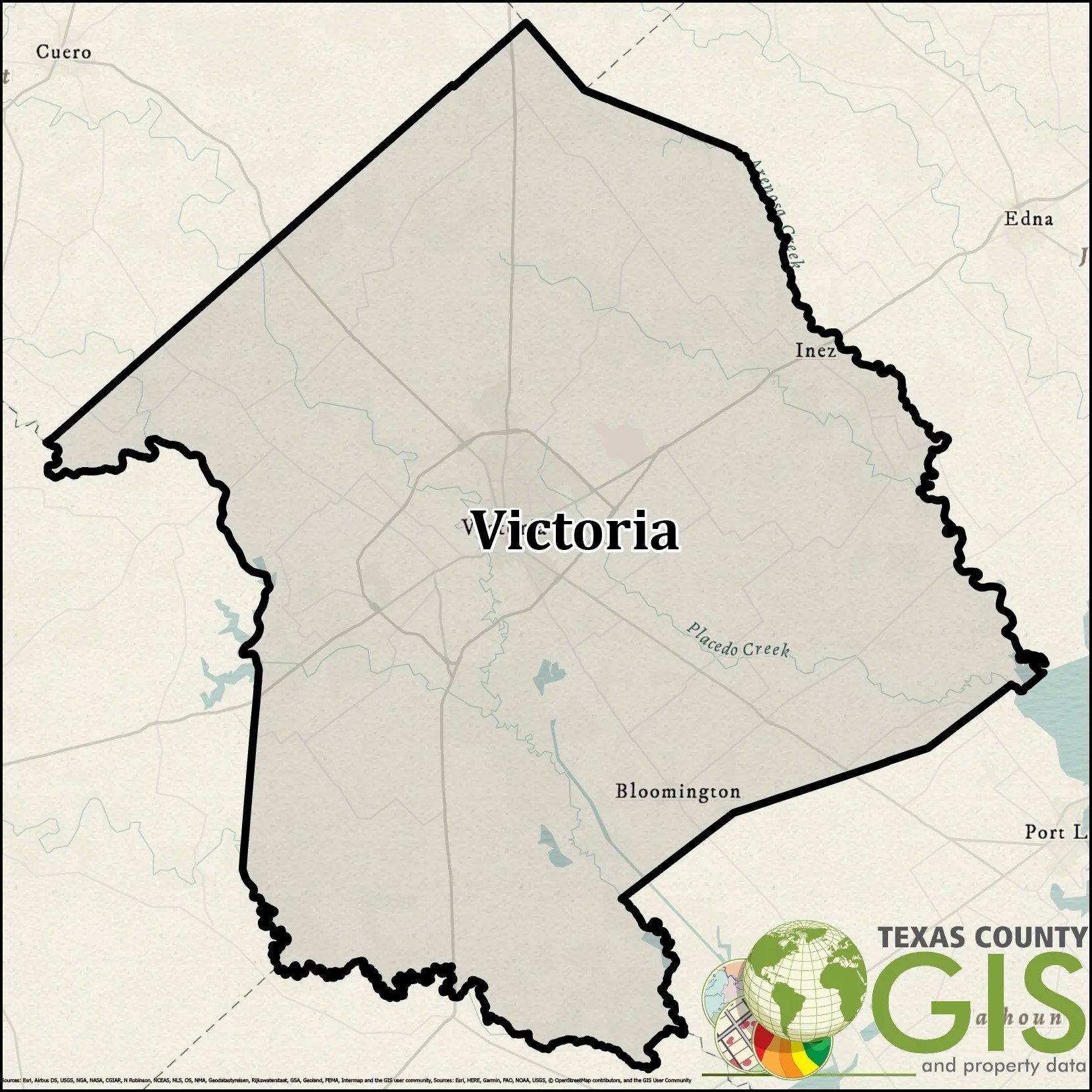 Victoria County, TX GIS Shapefile & Property Data