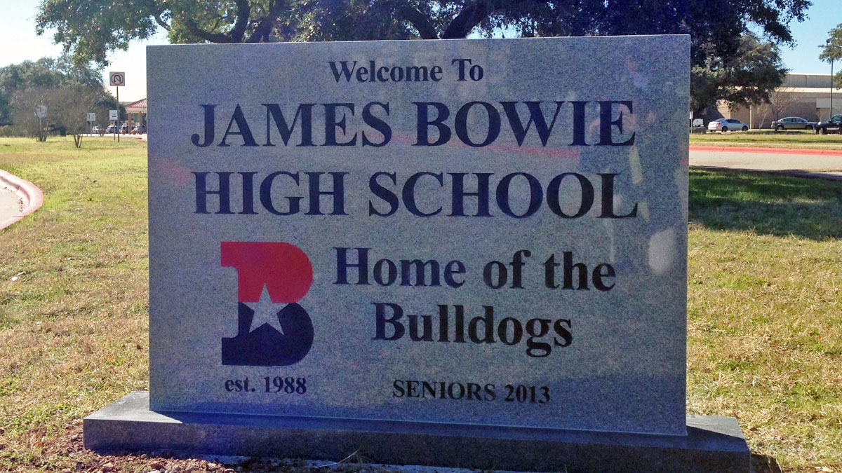 Bowie High School 1 Sign Company in Austin, TX