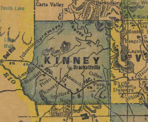 Kinney County Texas.