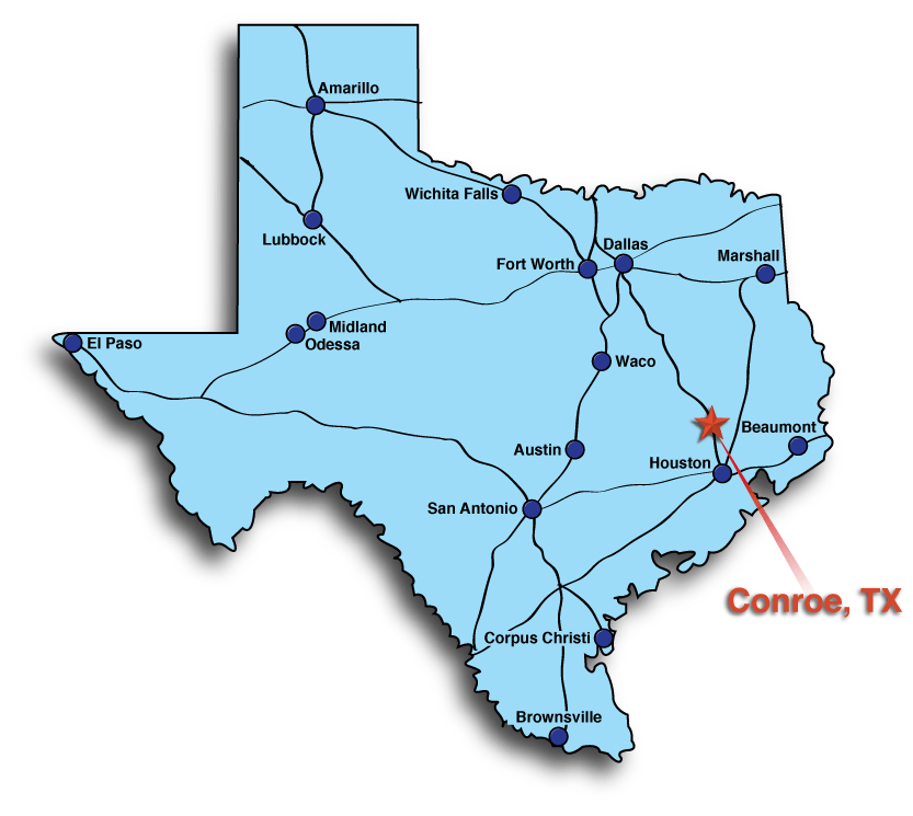 Conroe Texas Map Business Ideas 2013