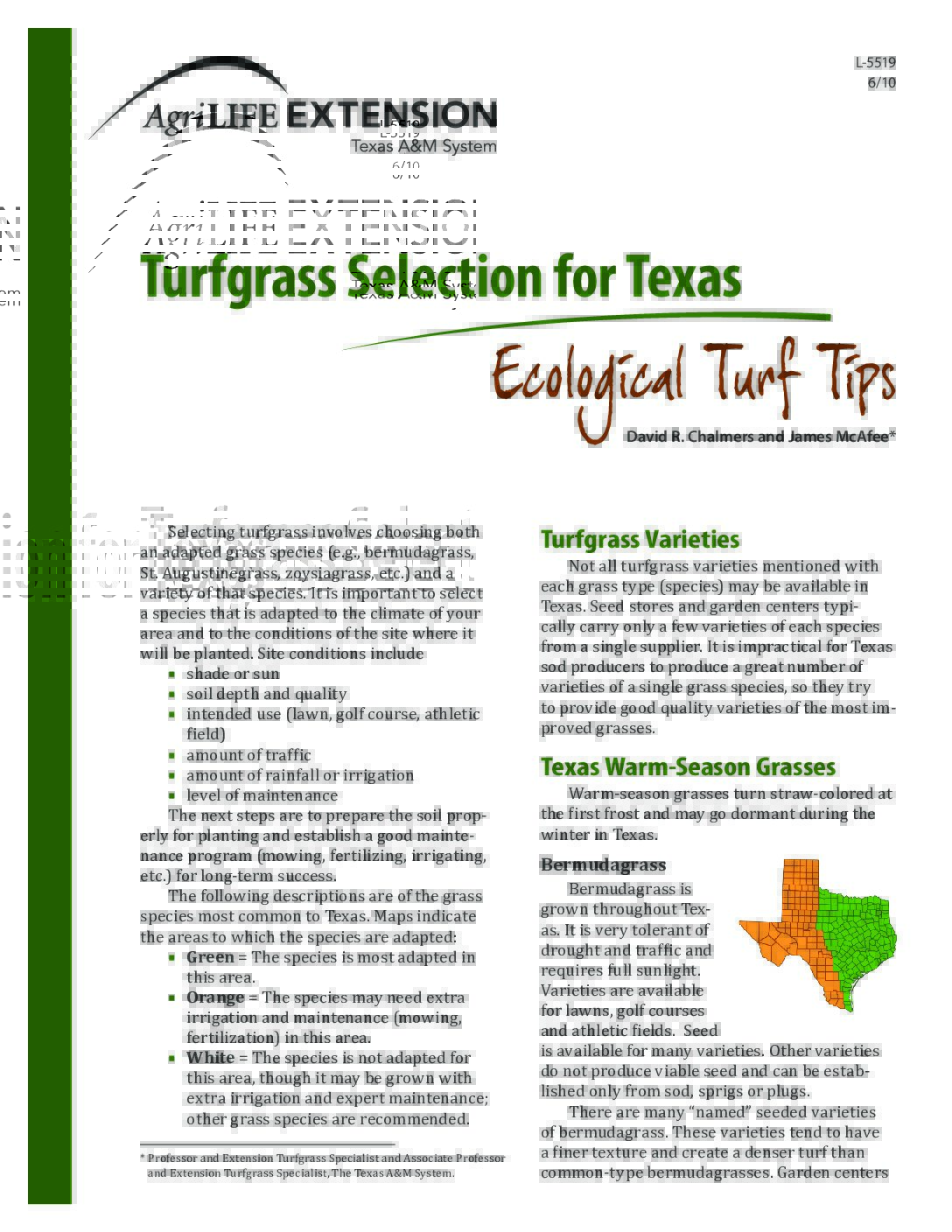 Your Texas Lawn from the Turfgrass Producers of Texas