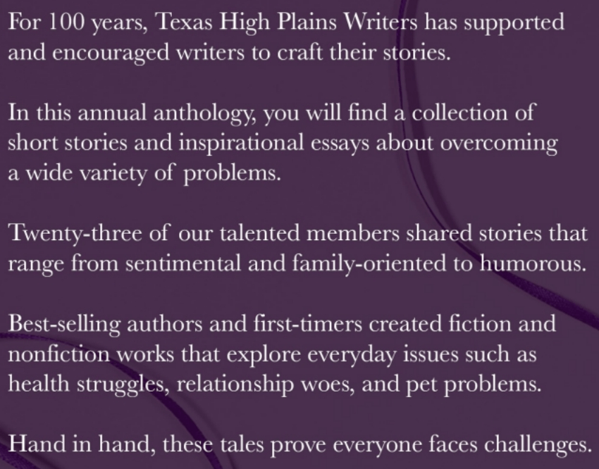 Texas High Plains Writers aka Panhandle Professional Writers, based